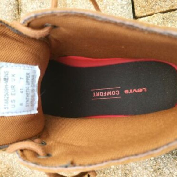 Levi Men's Strauss Brown Chukka Two-Toned Boot/Sneaker Size 8 - Picture 5 of 7